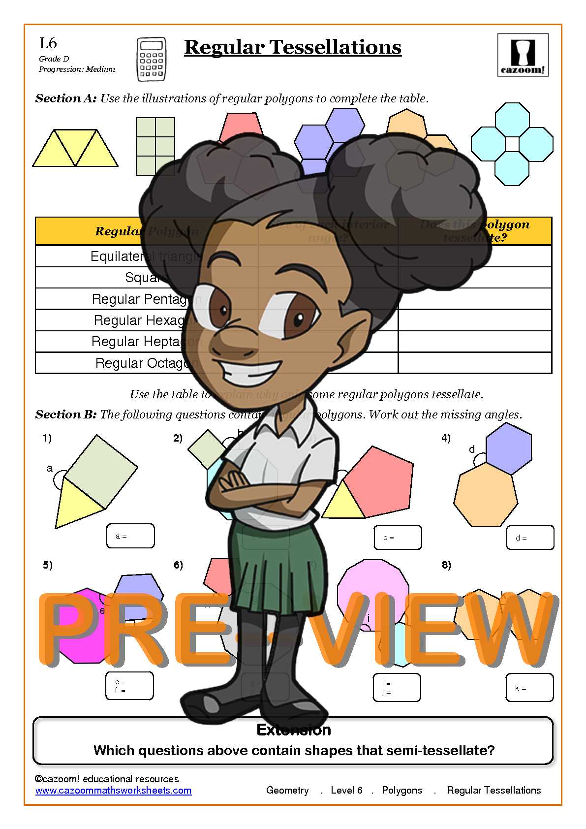 Polygons Maths Worksheets Cazoom Maths worksheets